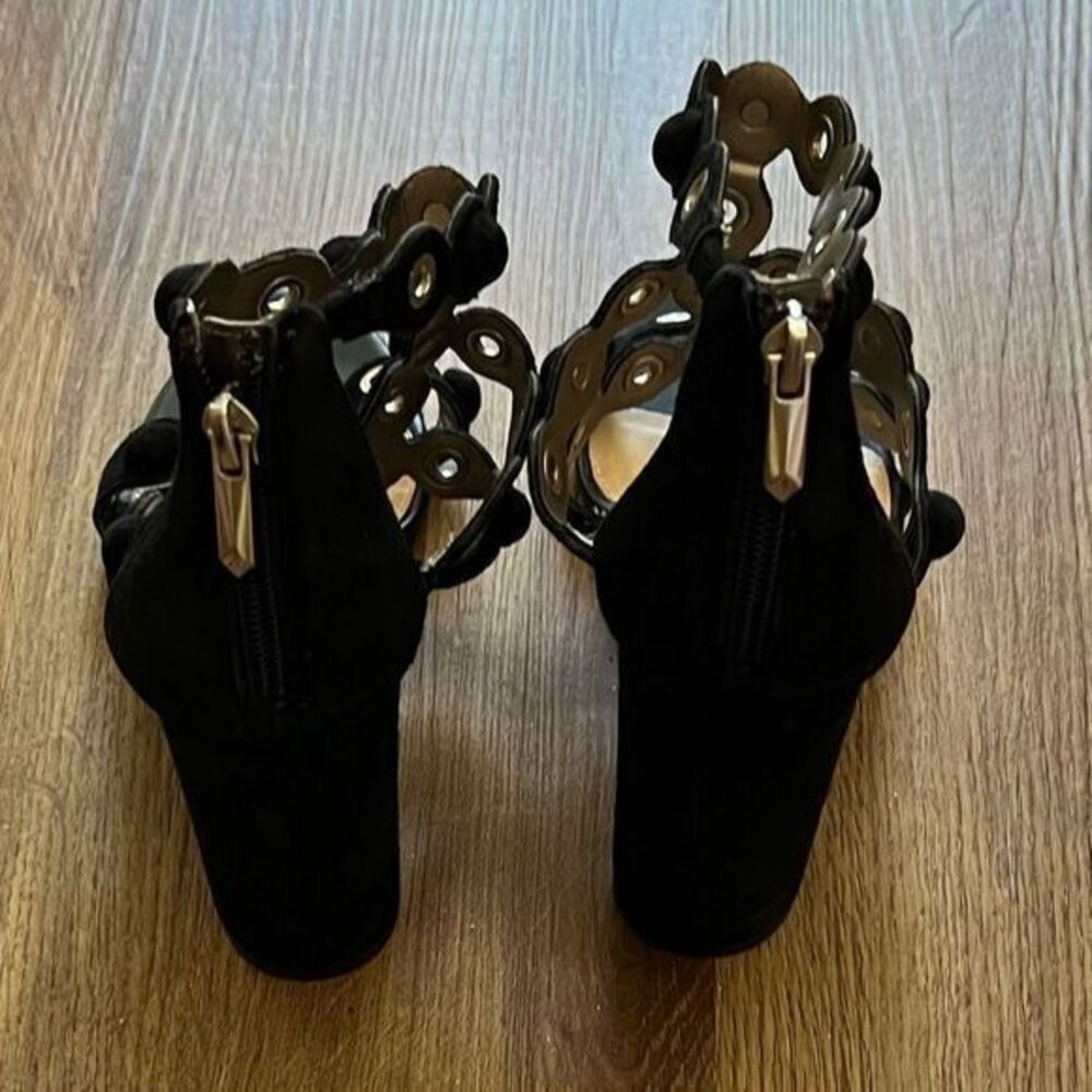 Sam Edelman Women's Yuli Heeled Sandal Back Zipper Black Size 7.5 - Picture 4 of 13